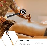 Vista 5 de Bendable Wooden Back Hammer Handheld Massage Hammer for Neck and Shoulder Relief at Home and Travel