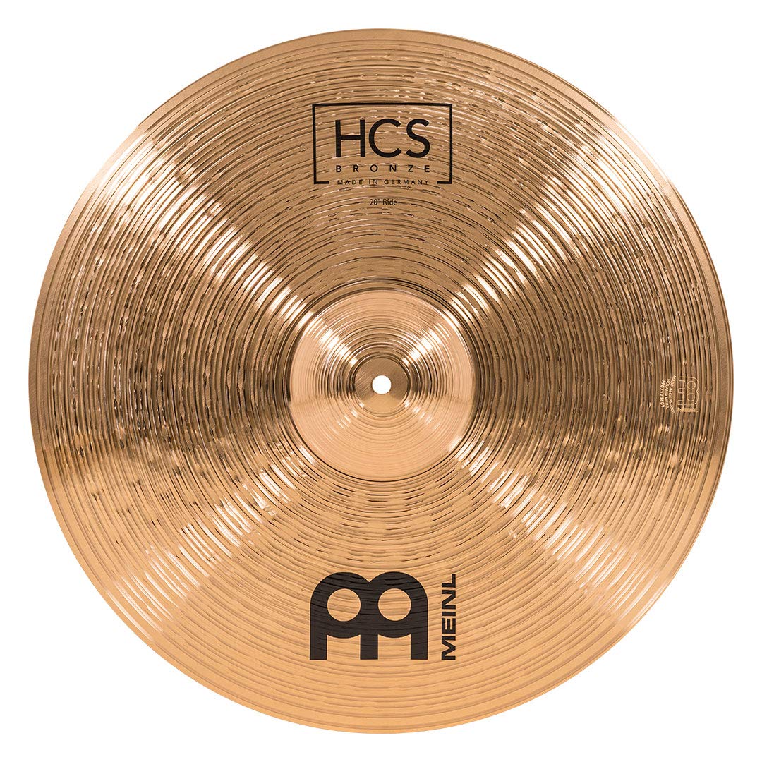 Meinl HCS Bronze 20" Ride Set – Modello: HCSB20R – B8 Lega di bronzo – Finitura: Tradizionale – Caratteristica: esplosiva/trasparente – Supporto per piatto