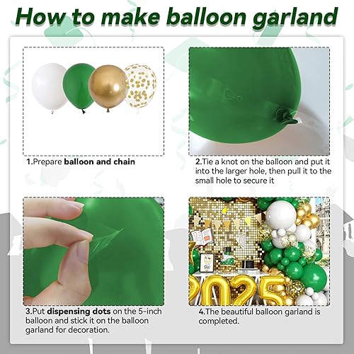 Miniatura 44 de Paready Kit de arco de guirnalda de globos azules y negros, 122 piezas de arco de globos metálicos azules y plateados para cumpleaños, baby shower