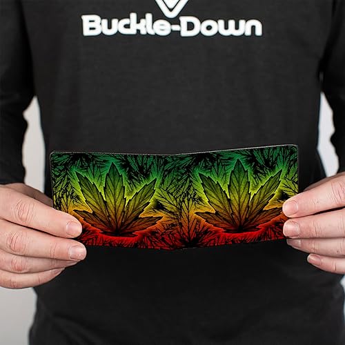 Miniatura 4 de Buckle-Down Billetera plegable para hombre, multicolor, 4.0 x 3.5 pulgadas, Varios