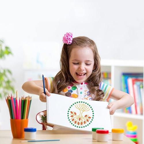 Miniatura 3 de 25 plantillas de patrón de árbol de la vida, plantillas de decoración de plástico, plantillas de pintura de dibujo de árboles, plantillas cuadradas