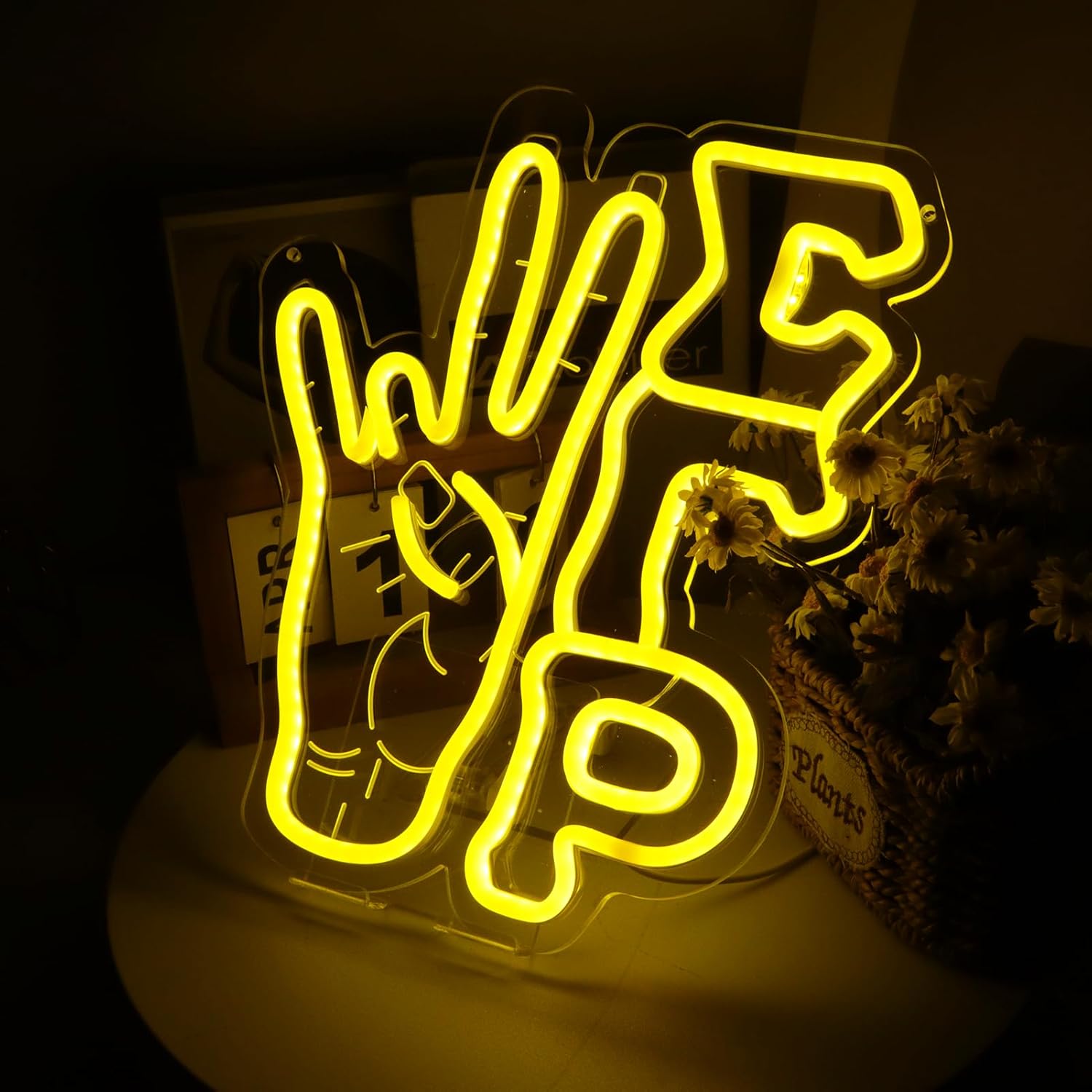 Sigma Sorority Neon Signs Gesture Neon Lights Signs, Rho Sorority Gifts for Women,Neon Lights with USB Power and Dimmable Paraphernalia LED Neon Signs for Birthday Party Decorative - Image 3