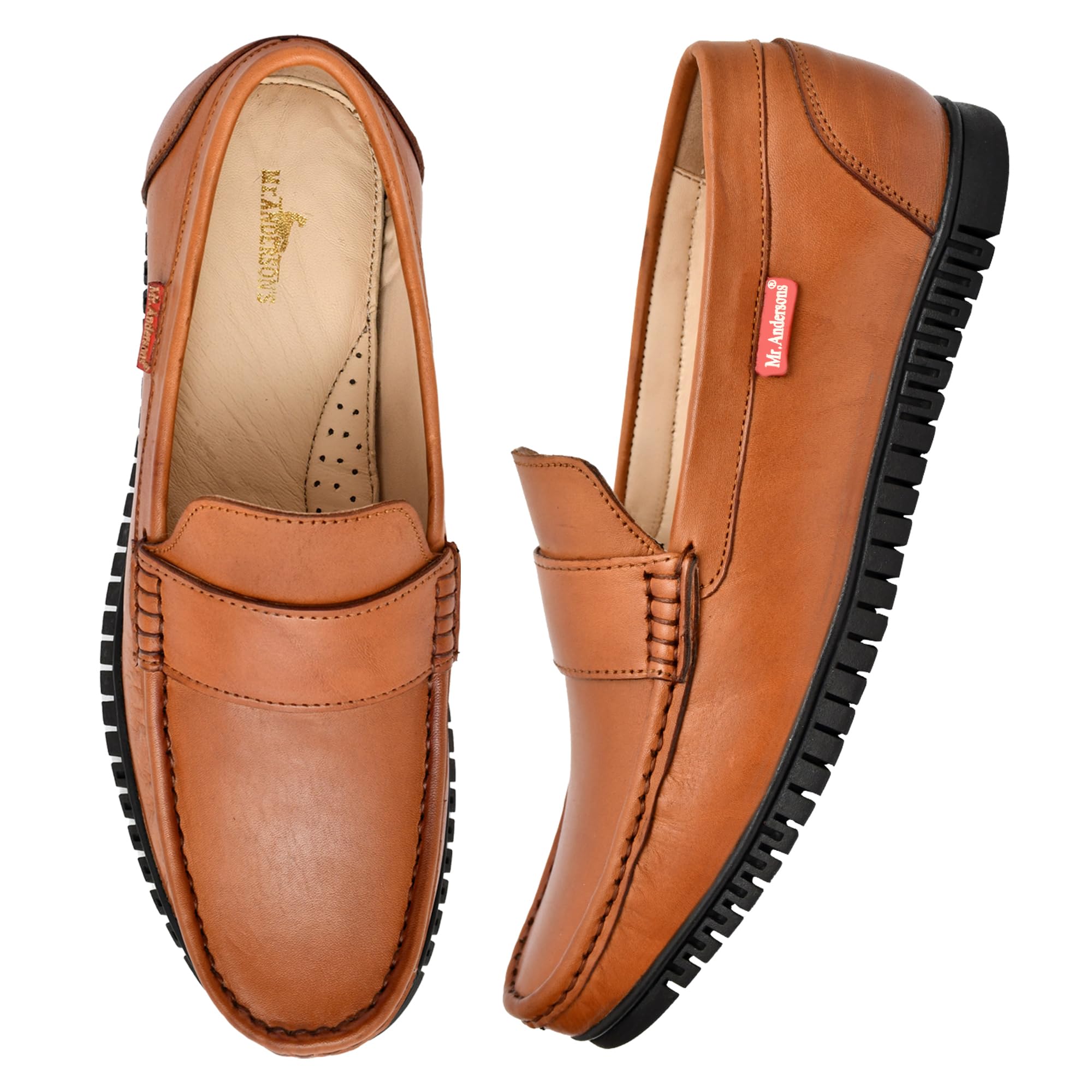 Men Loafer Flat Premium Handcrafted Loafers for Men Casual Formal Slip-on Shoes, Classic Loafers for Every Occasion Walk in Style Modern Comfort (Tan)-image-30