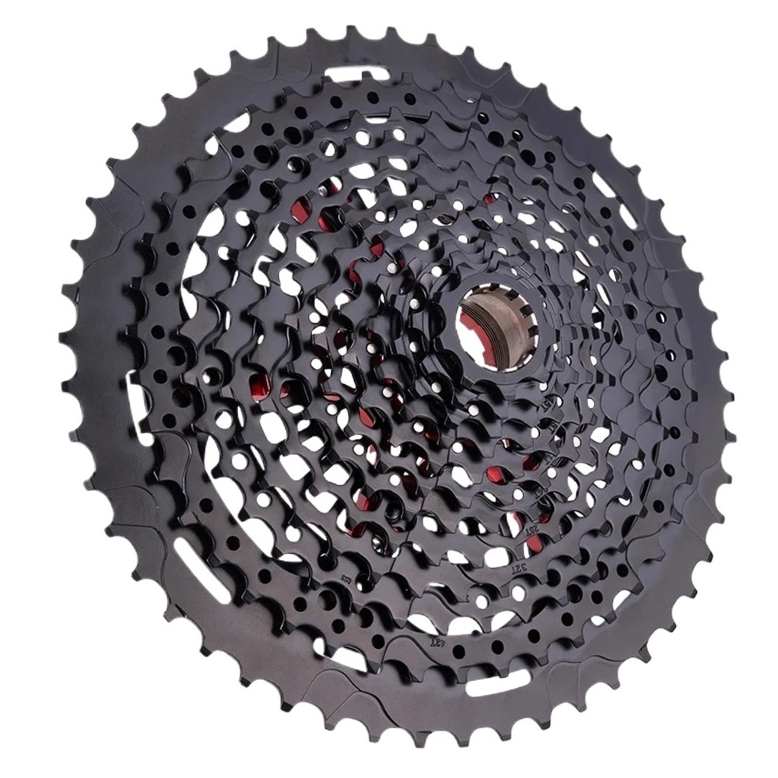 Genérico Cassette MTB 12S 9-50T XD 9T Negro 532g 556% Range L Piñón Libre de Acero 12 velocidades K7