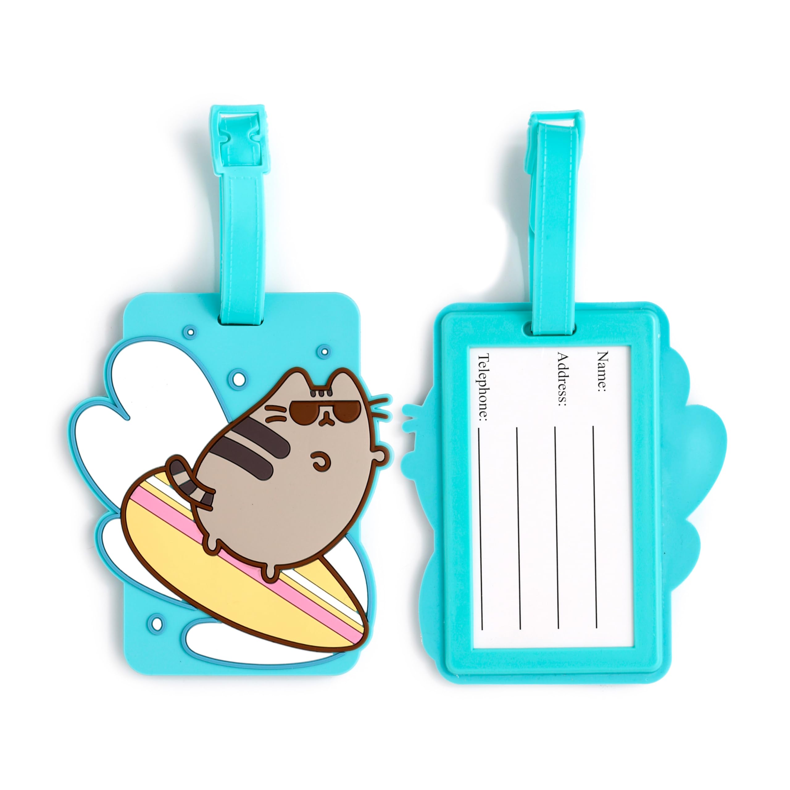 Puckator Pusheen The Cat Letnia surferka PVC etykieta do bagażu