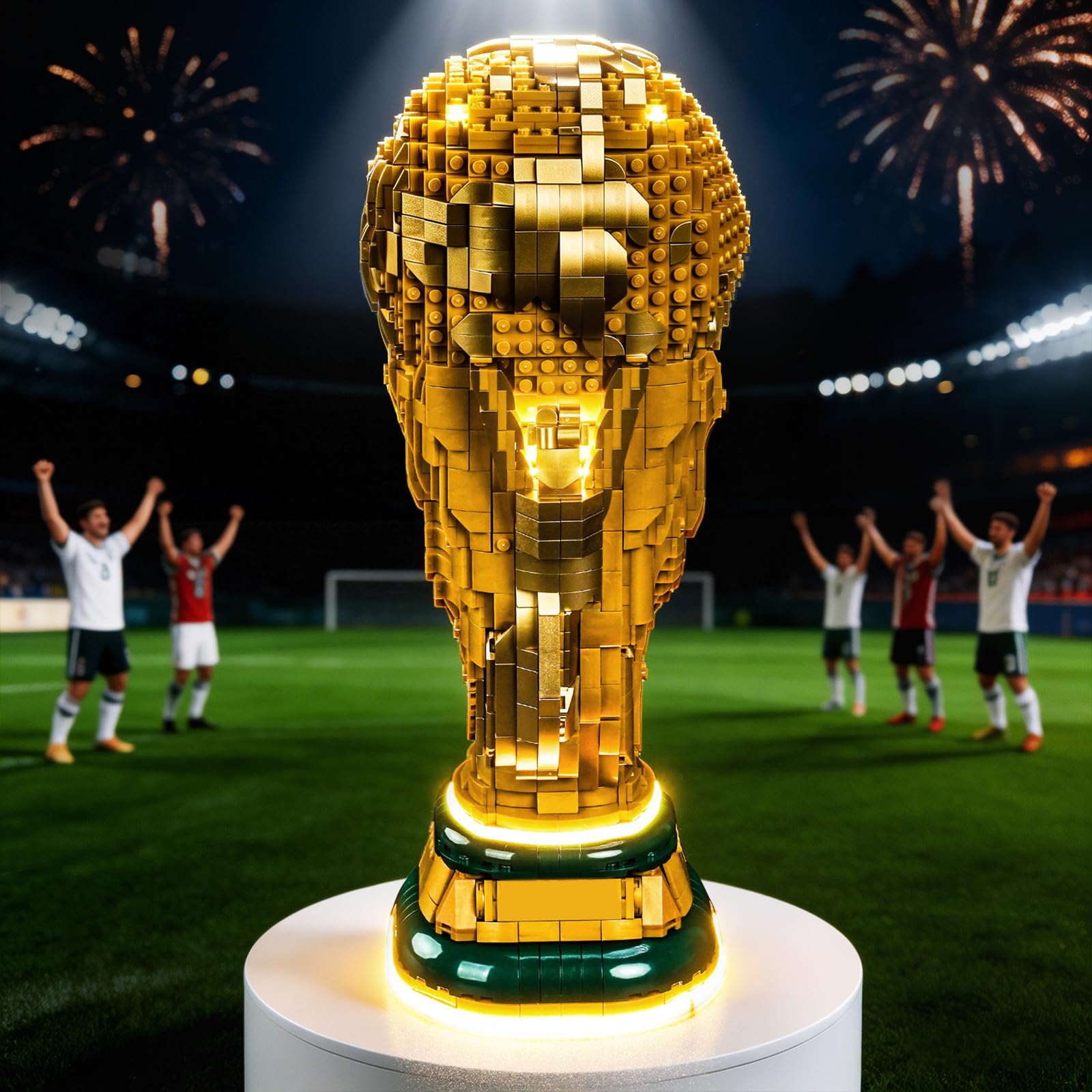 Juego de luces LED compatible con Lego FIFA World Cup Official Trophy 43020 (no modelo), juego de iluminación decorativa compatible con Lego 43020 FIFA World Cup Official Trophy