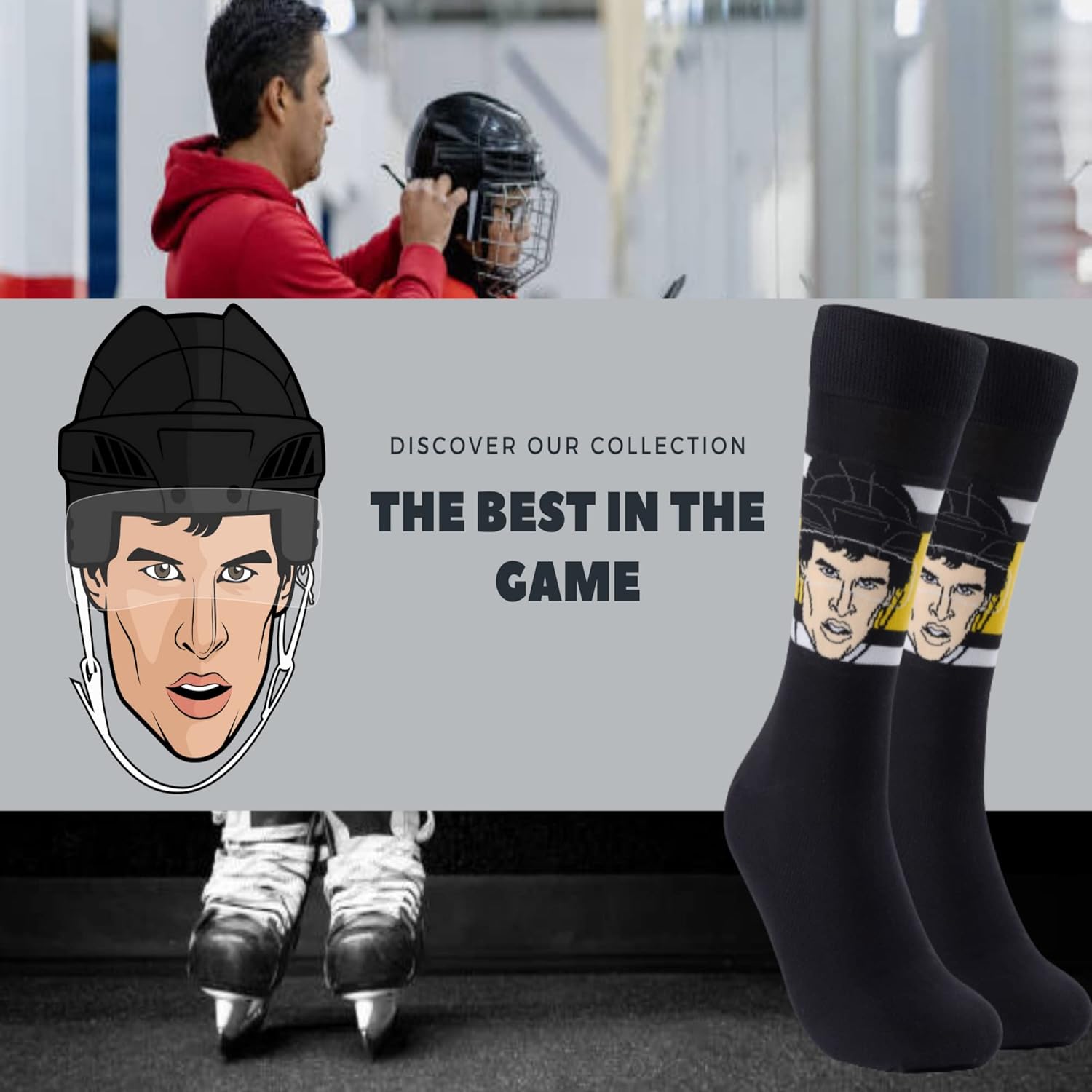 High & Fresh Major League Socks - NHL NEW YORK RANGERS - Hockey Socks for Men & Women, Gifts for All Occasions, Size 7-13 - Image 4