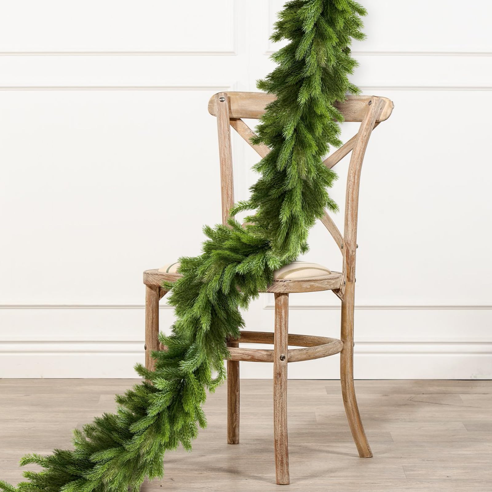 6 Ft Kerst Ceder Slinger Kunstmatige Pine Cipres Wijnstokken Kerst