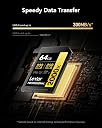 Lexar Professional 2000x SD Card 64GB, SDXC UHS-II Memory Card, Up to 300MB/s Read, 260MB/s Write, Class 10, U3, V90 SDXC Card for DSLR, Full-HD Cinema-Quality 8K Video Cameras (LSD2000064G-BNNAG) gallery image