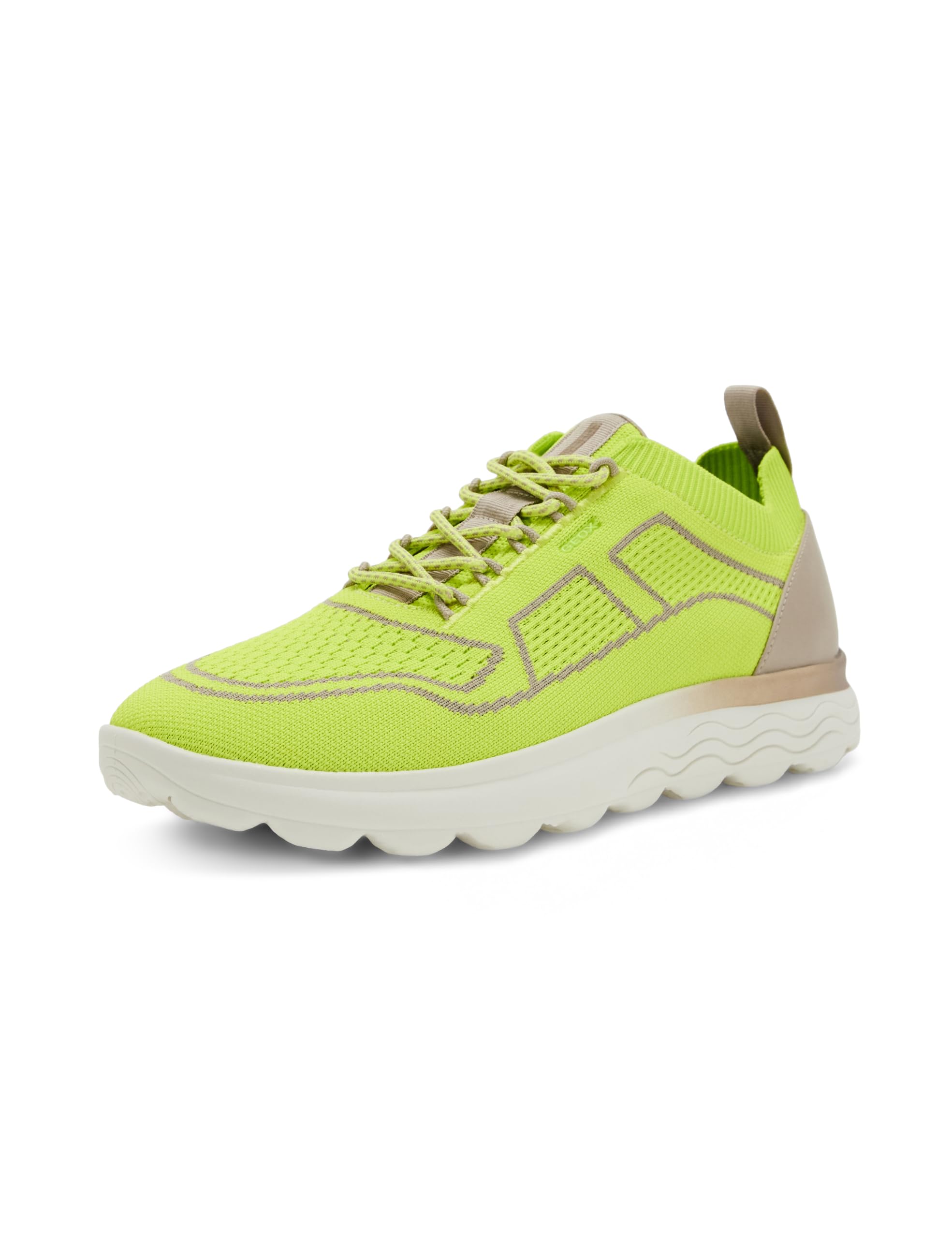 Geox Men's U Spherica A Trainers, Lime Green/Sand, 43 EU