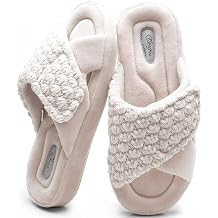 Adjustable House Slippers for Women with Memory Foam Rubber Sole | Comfortable Fit