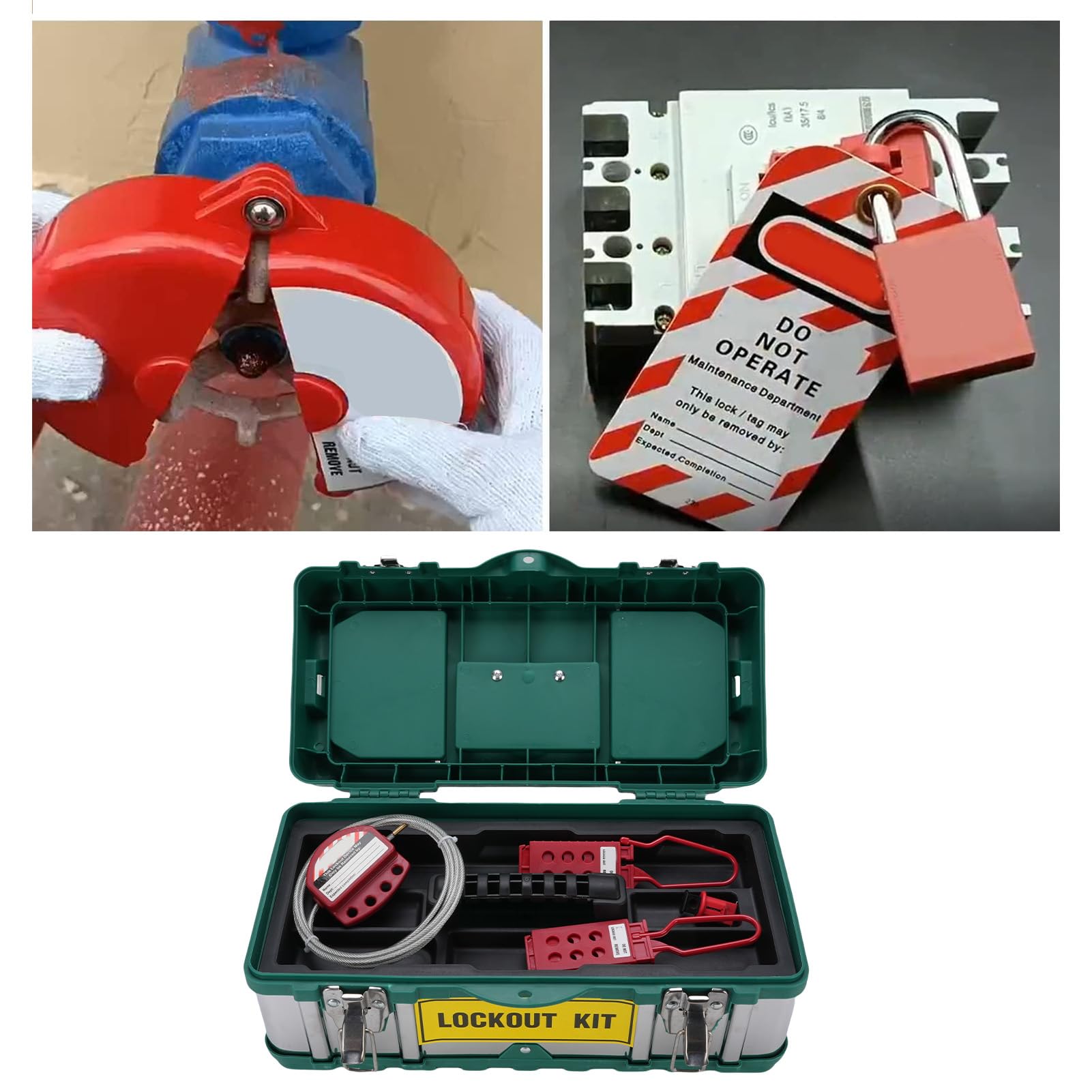 Skrzynka Lockout Tagout, Wytrzymały Nylonowy Stojak LOTO do