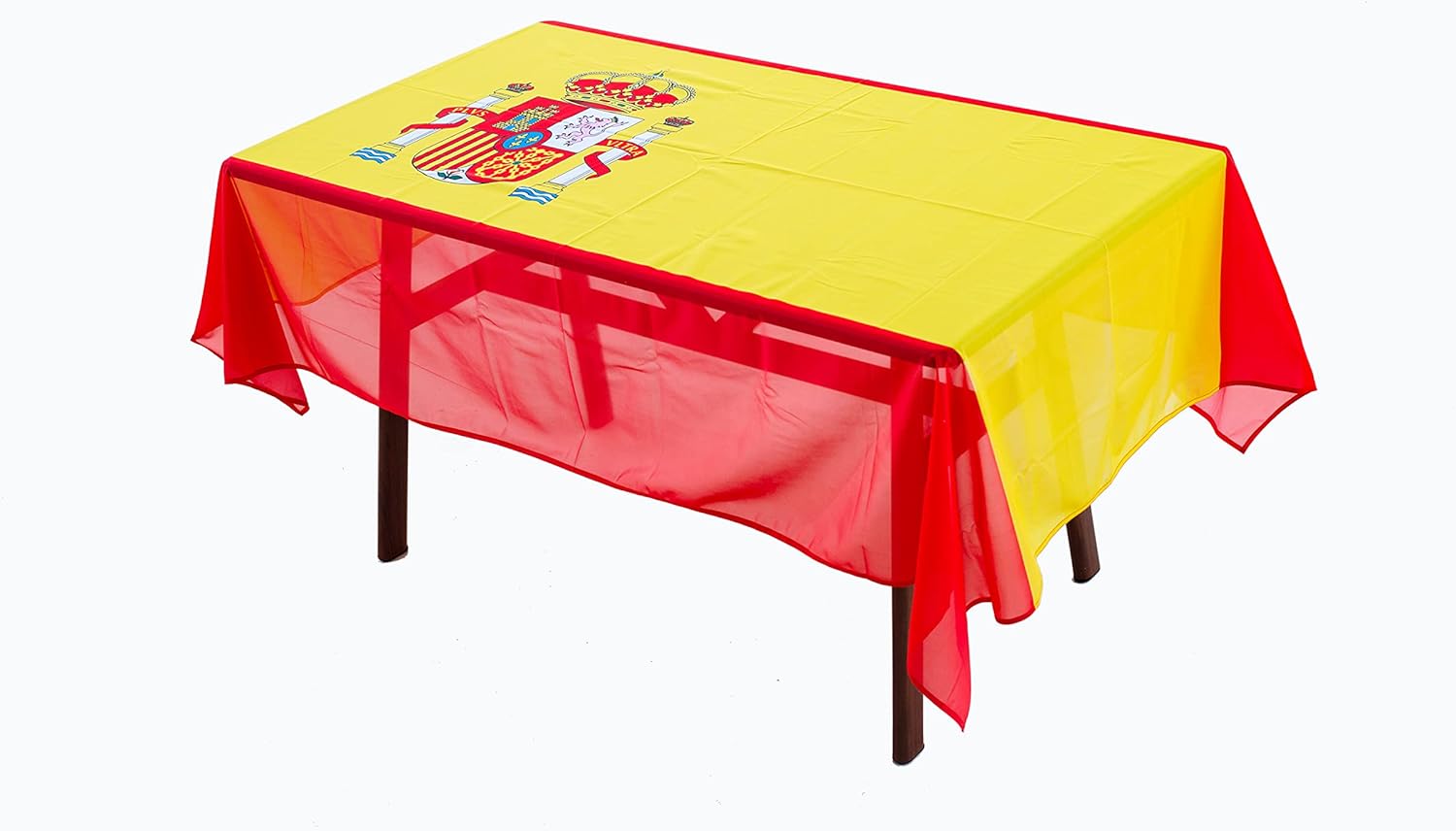 MSFHHA Rectangular Tablecloth Spain Spanish Flag Fade-Resistant Washable National Flag Tablecloth, Suitable for Kitchen Dining Family Gatherings and Outdoor Events,59 Inches * 83 Inches.