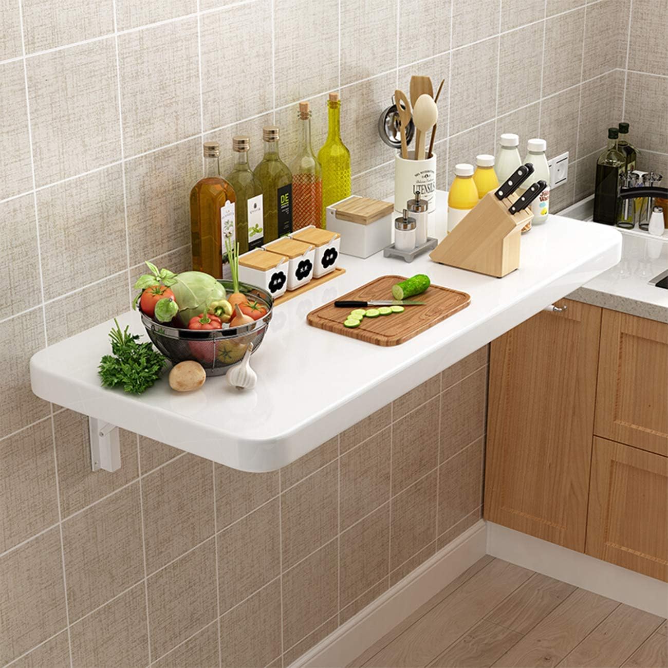 LDM Wallmounted folding counter table, folding table for home office