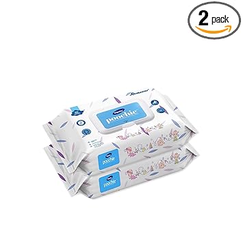 Dignity Poochie 100% Biodegradable Baby Wipes, 150x200 mm, 80 Wipes/Pack (Pack of 2)