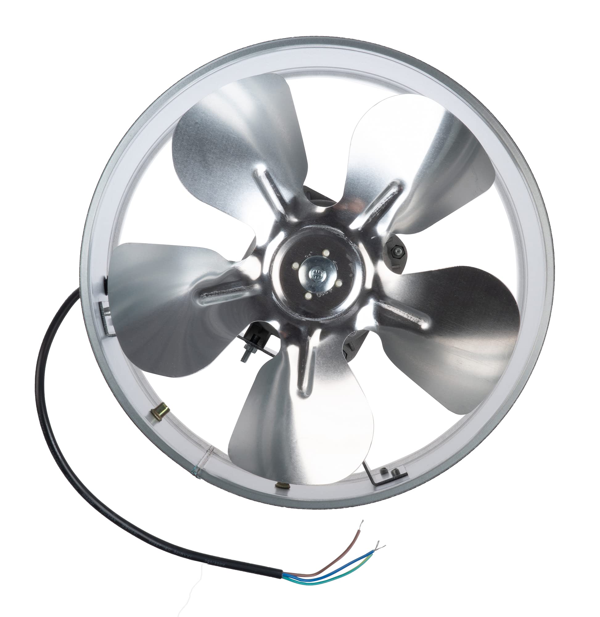 250mm Ventilatore Industriale in Metallo per Tubo - Ventola Aspirazione Silenziosa - Estrattore/Aspiratore d'Aria