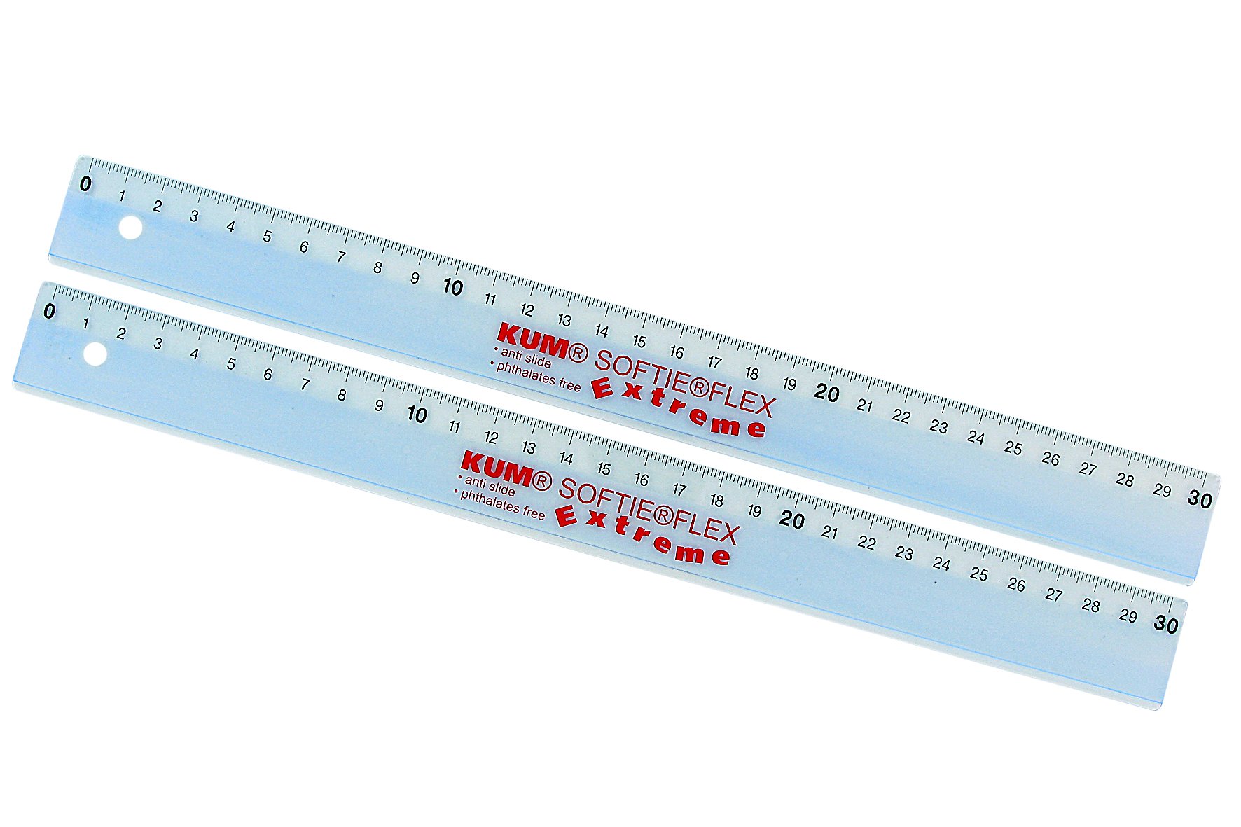 KUM az225.05.19 de T Regla L03 Softie Flex Extreme, material flexible, 1 pieza, 30 cm, transparente