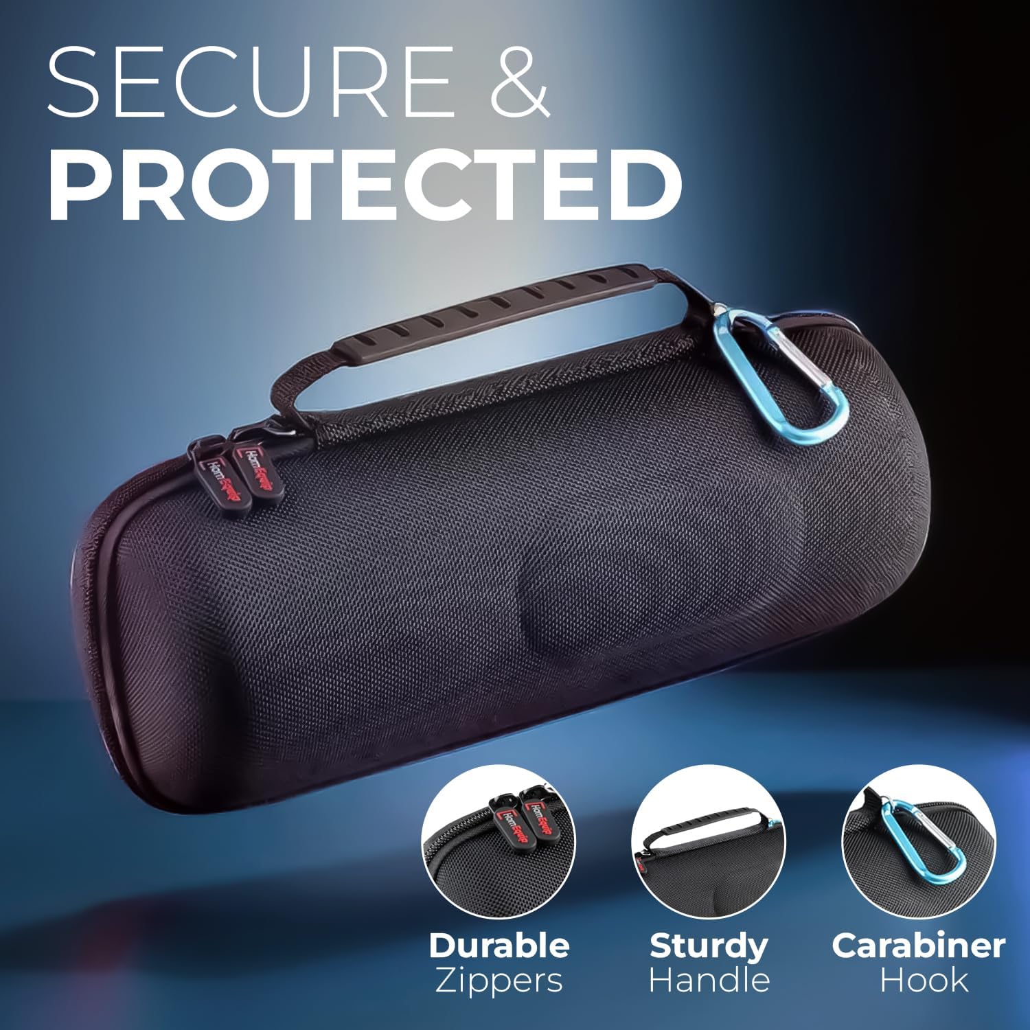 HomEquip Hard Shell Case for JBL Charge 5 / Charge 4 Wireless Waterproof Portable Speaker (case only) - Image 2