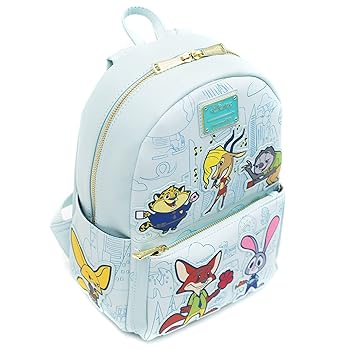 ズートピア lounge fly ラウンジフライ ディズニー リュック Loungefly ☆ Disney ズートピア チビ グループ ミニ リュック