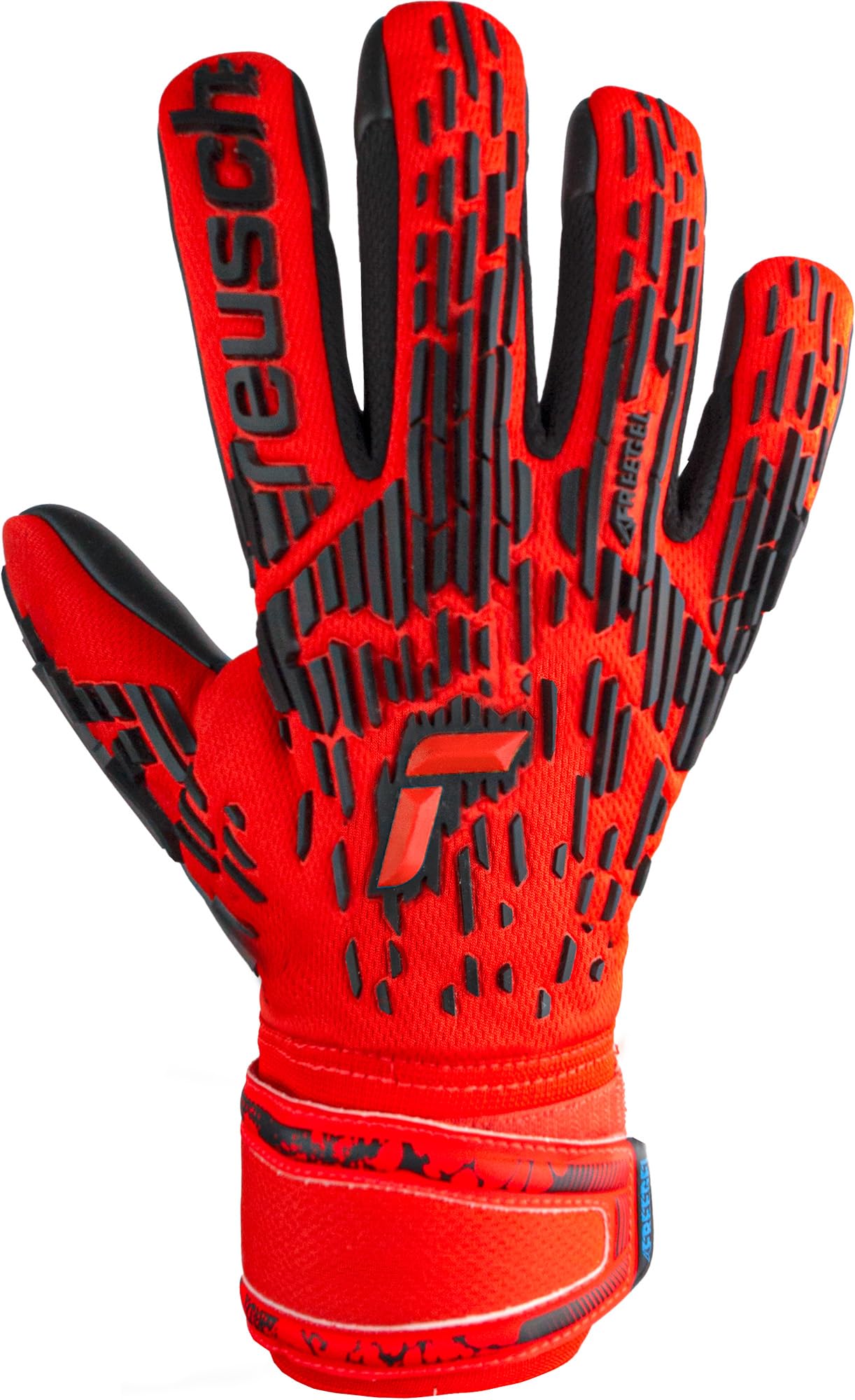 Reusch Torwarthandschuhe Herren Erwachsene | starker Grip, Stabilität & perfekte Passform | atmungsaktiv | für Training & Spiel | Kunstrasen & Naturrasen |Größe 7,5-12 | Attrakt Freegel Silver