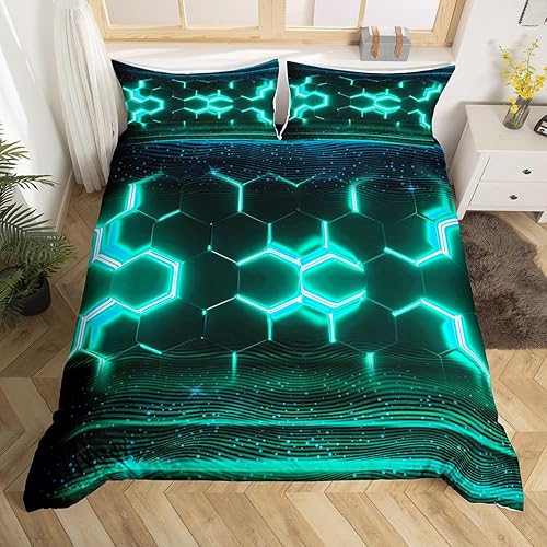 Miniatura 8 de Feelyou Juego de funda de edredón con diseño de panda rojo, para niños y niñas, decoración de animales salvajes, funda de edredón estilo vida