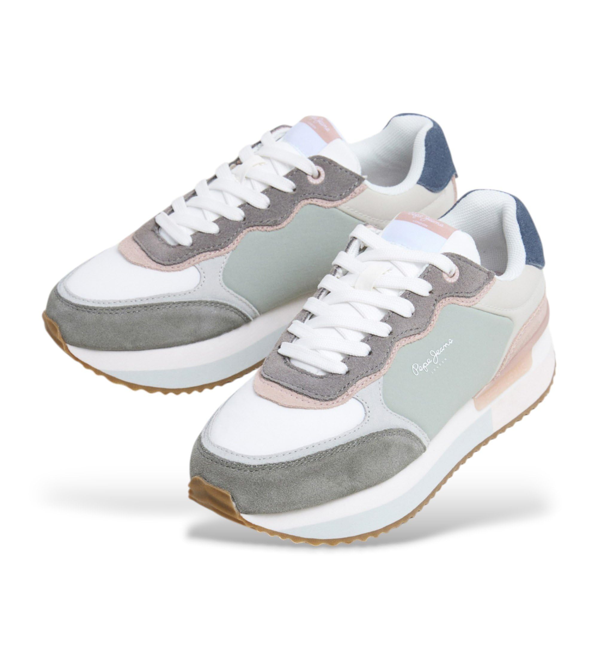 Pepe Jeans Zapatillas de Piel Rusper Class Multicolor