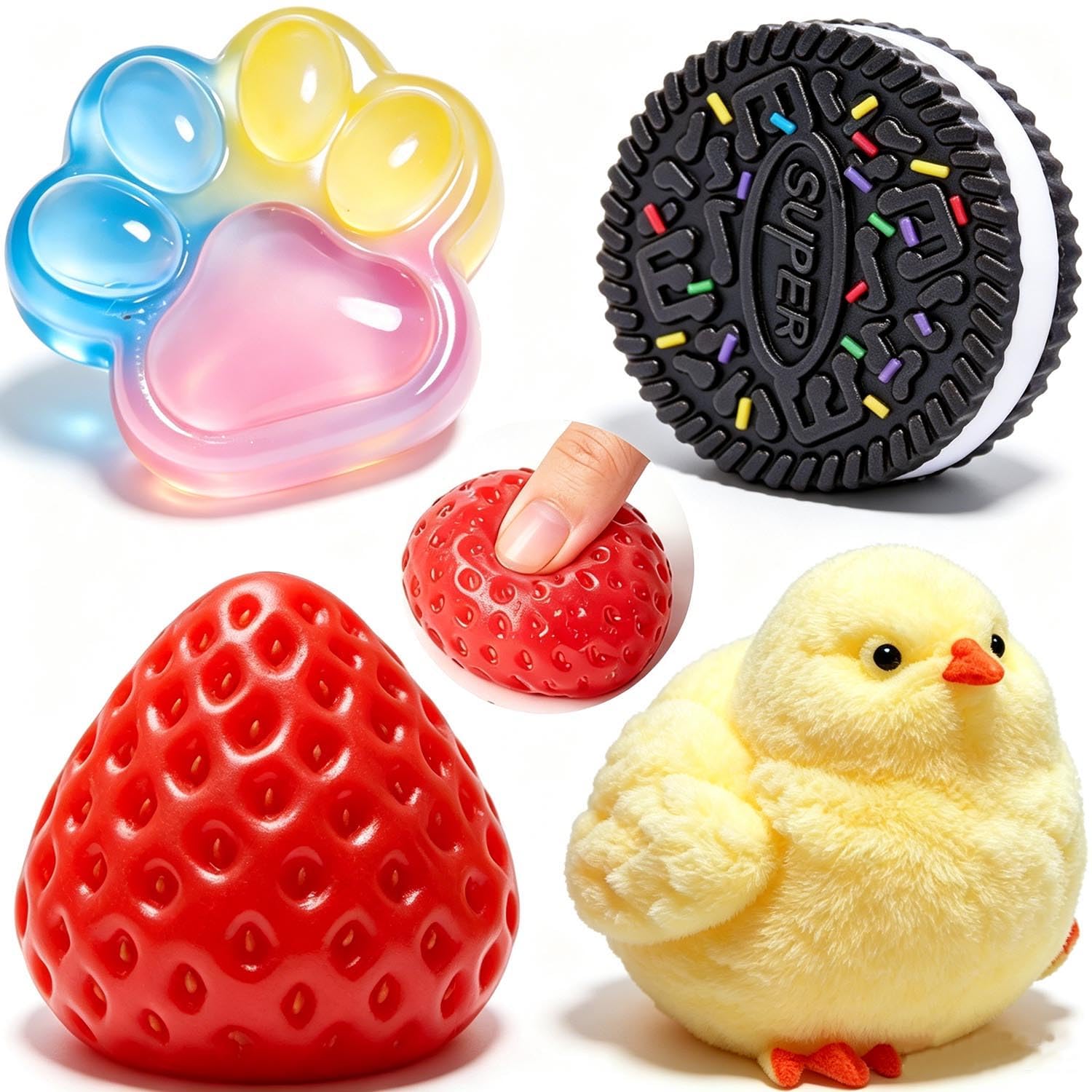 Photo 1 of ZiZa 4Pcs Taba Squishy Toy Set