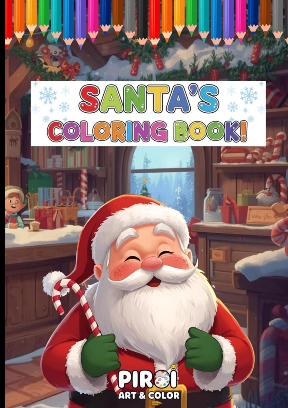Santa's Christmas Book: Simple & Creativity Coloring Book