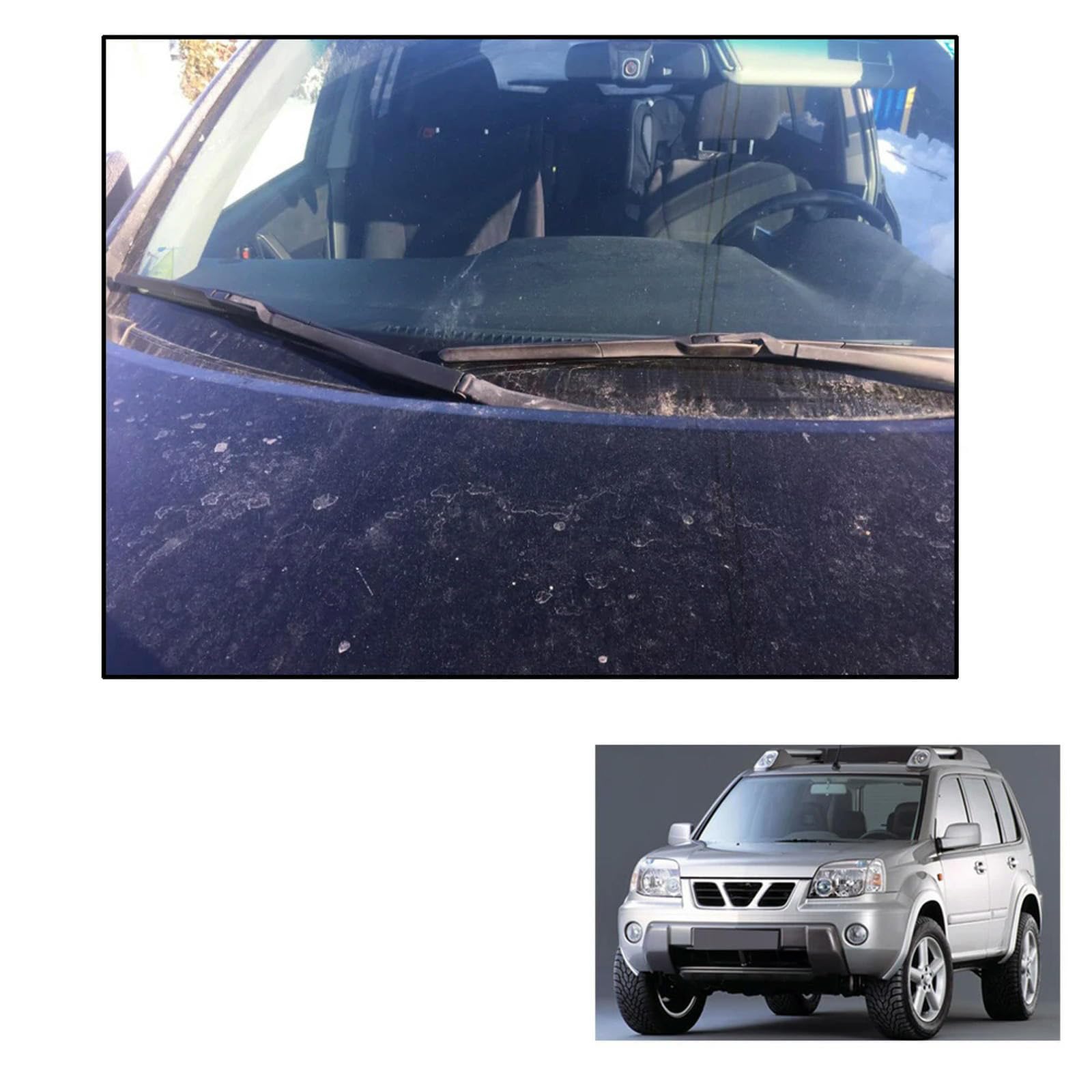 Set di spazzole tergicristallo Anteriori e Posteriori per Auto, per Nissan X-Trail T30 2000-2007, spazzole Antipioggia per Parabrezza 24" 16" 17"