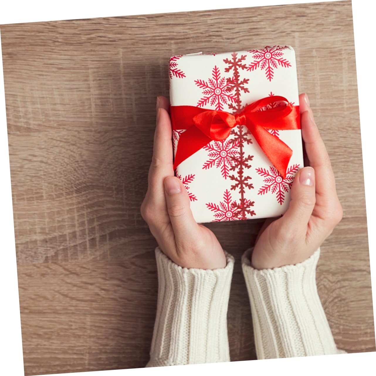 Holibanna 4 Rollos Cinta de Regalo Navideña de Cinta Decorativa Gruesa y Duradera para Manualidades Envoltura Bodas y Fiestas