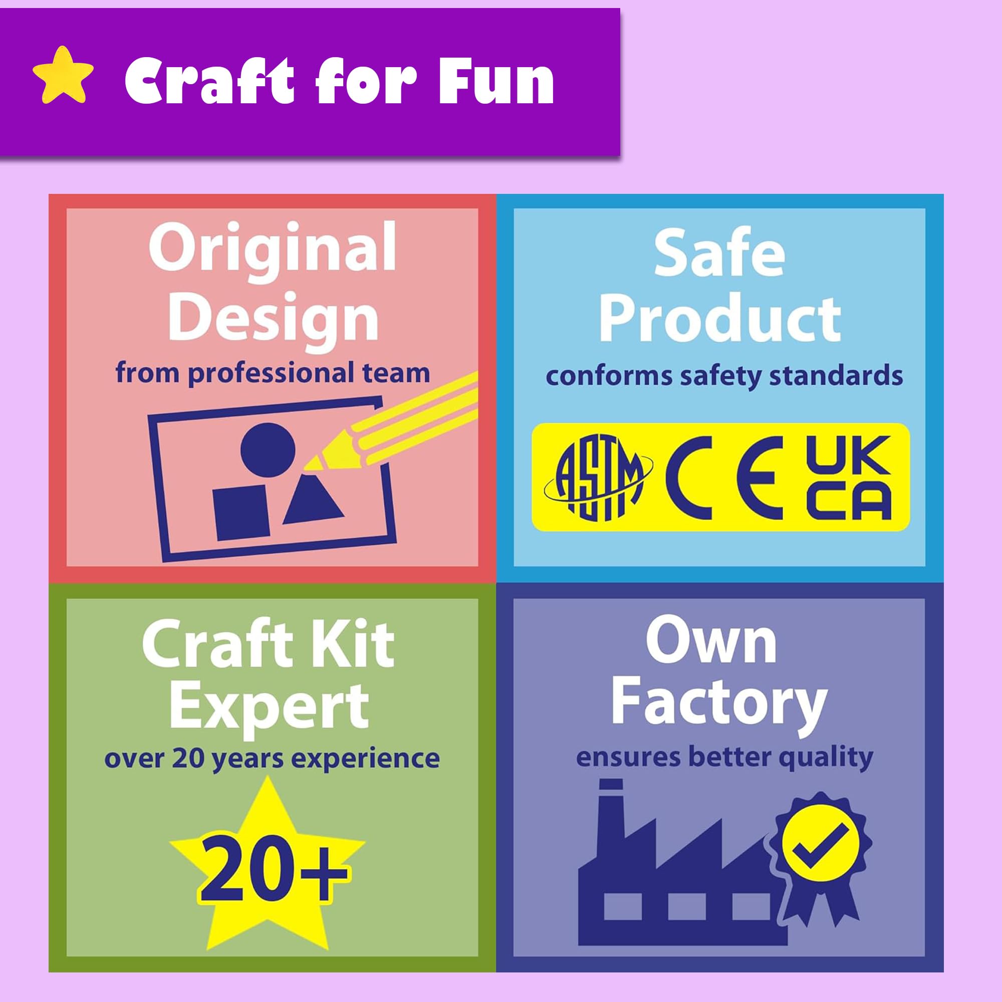 Aimiffy My First Sewing Kit for Kids, Beginners in Arts and Crafts, Includes 6 Easy Project Dolls, Pillows, Instructions and Felt Materials for Learning to Sew and Embroidery — view 5