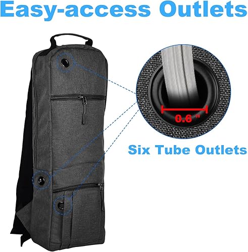 Miniatura 5 de Mochila portátil con tanque de oxígeno para tamaño D (M-15), cómoda mochila con cilindro de oxígeno médico con correas duraderas, tamaño JD (M-22),