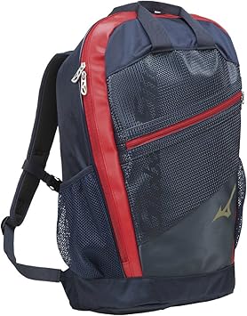 Amazon Mizuno ミズノ 野球 Globa Elite バックパック 1fjd891386 ネイビー レッド Mizuno ミズノ バッグ
