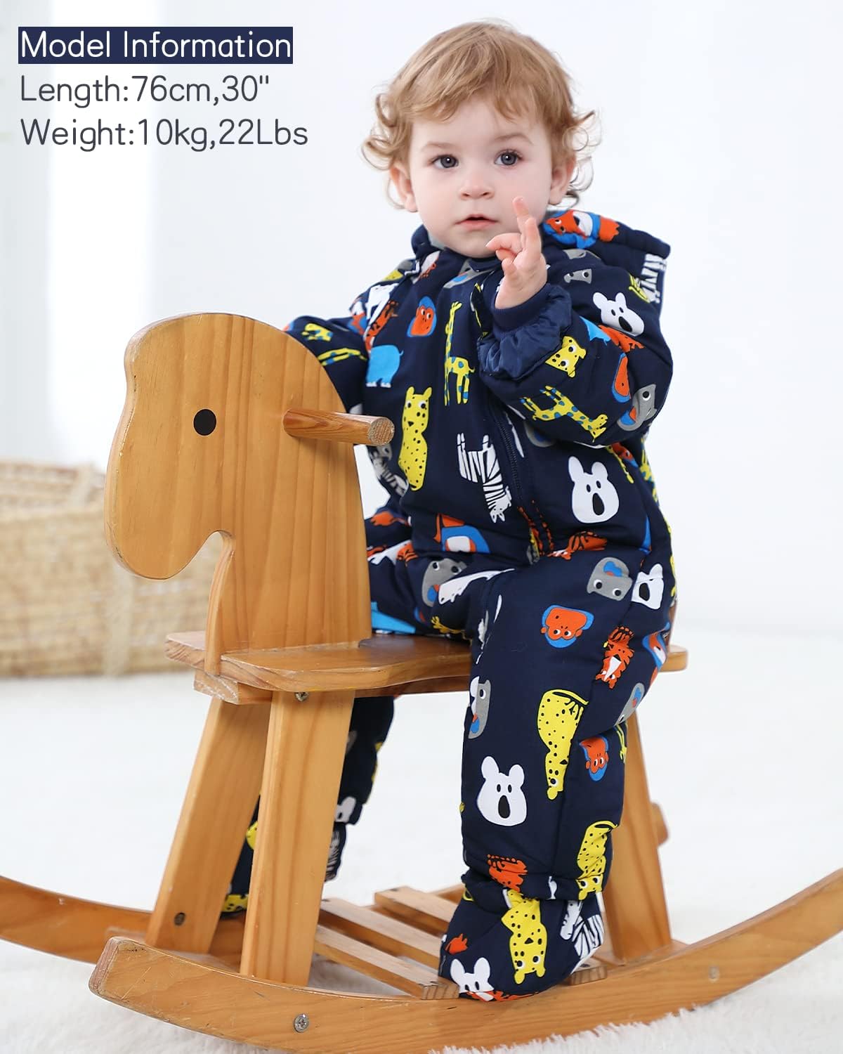 Bambino Tute da Neve Inverno Pagliaccetto Body con Cappuccio Infantile Jumpsuit Ragazza Ragazzi Tuta Footies con Guanti Spesso Tutine Neonato Maniche Lunghe per 3-24 Mesi