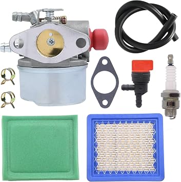 640017B Carburetor with Air Filter for Tecumseh 640004 640014 640117 640025 640025B OHH45 OHH50 OHH55 OHH60 OHH65 Engine Craftsman Lawn Mower