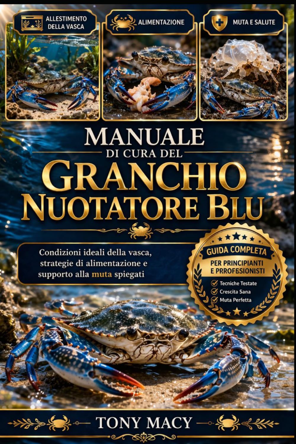MANUALE DI CURA DEL GRANCHIO NUOTATORE BLU: Condizioni ideali della vasca, strategie di alimentazione e supporto alla muta spiegati