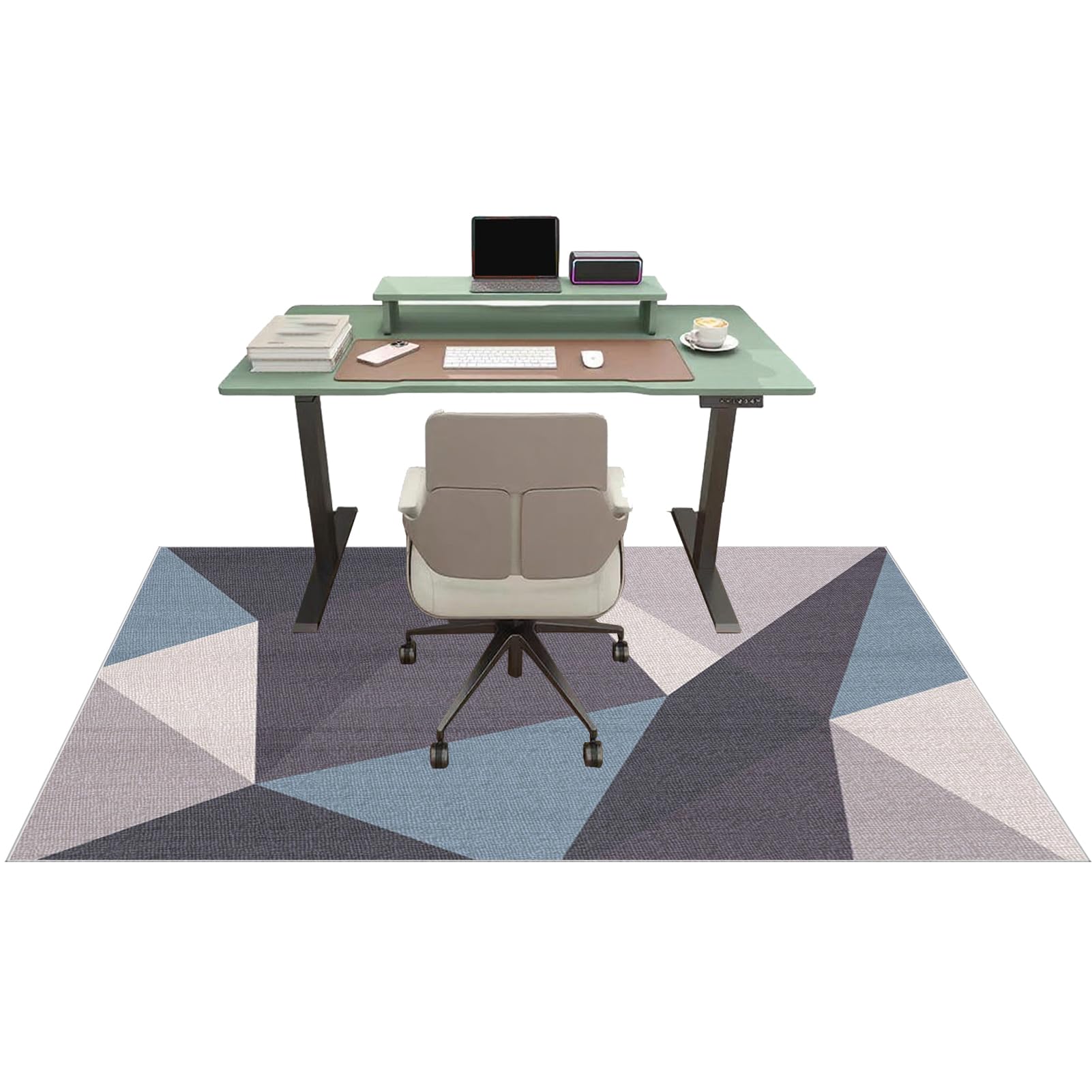 Tehocwiz Chair Mat for Carpet Floor, Office Chair Mat for Hardwood Floors, Desk Chair Mat for Rolling Chair, Low Pile Gaming Floor Mats, Multi-Purpose Carpet Protector for Home Office 80 x 100 cm
