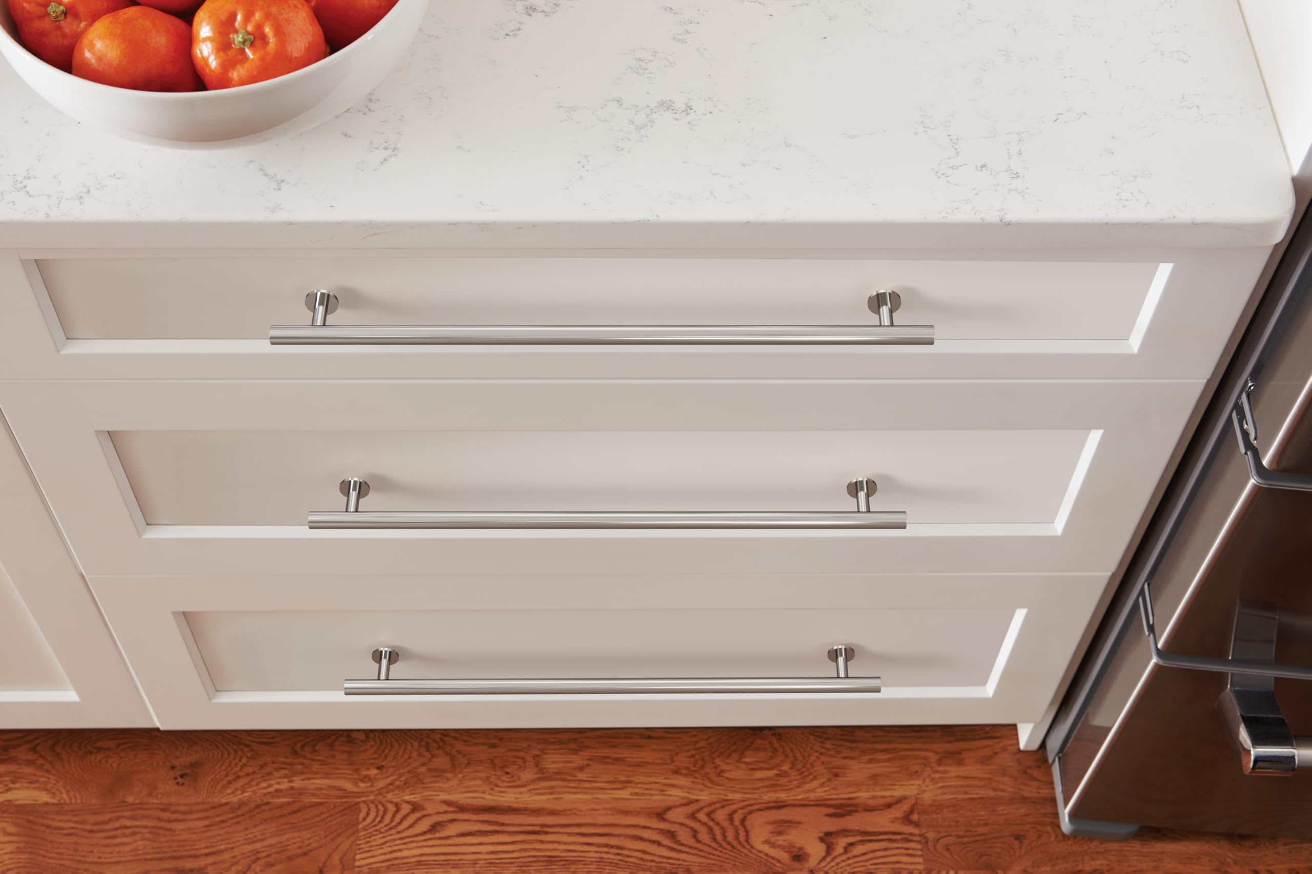 Amerock BP37391PN | Radio de 12-5/8 pulgadas (320 mm) de centro a centro de níquel pulido | Herrajes para armarios de cocina | Herrajes para muebles | Asa de cajón