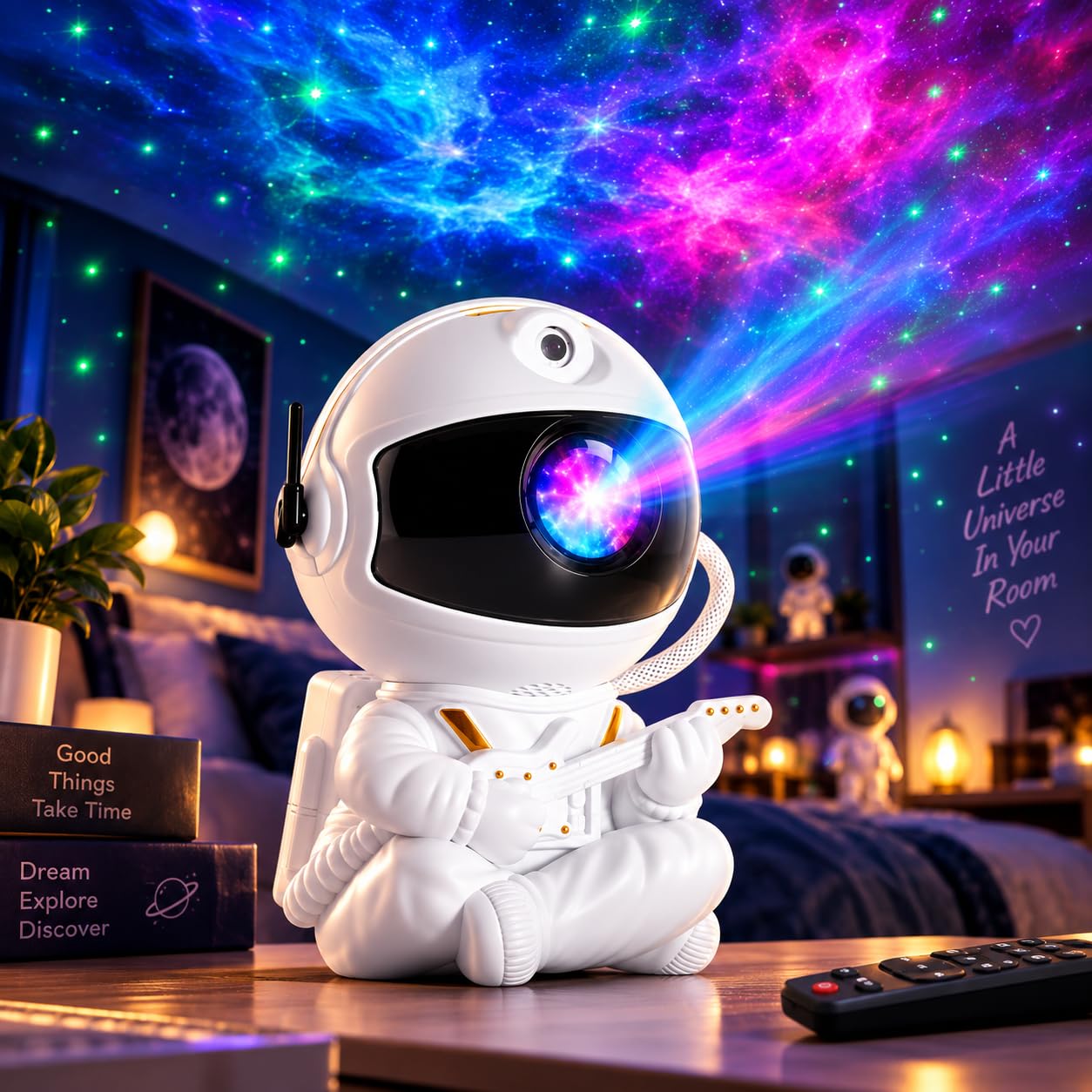 Astronaut Star Projector Night Light - Nebula Projection -1