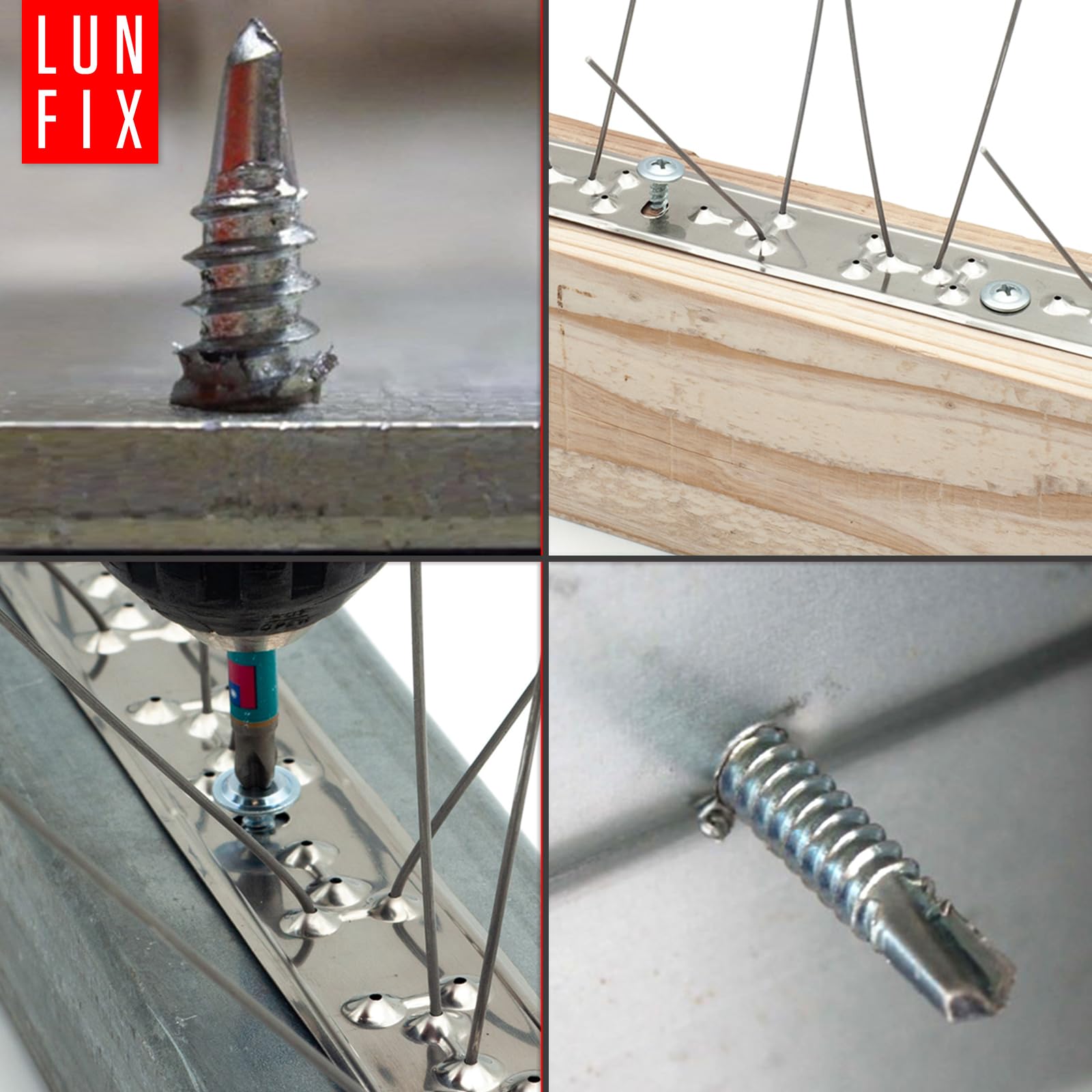 Viti autofilettanti per metallo 4,2x19mm, 1000 pezzi, viti autoperforanti zincate, testa bombata a croce PH, autofilettanti per lamiera in acciaio zincato per fissaggi rapidi e precisi, Lun Fix
