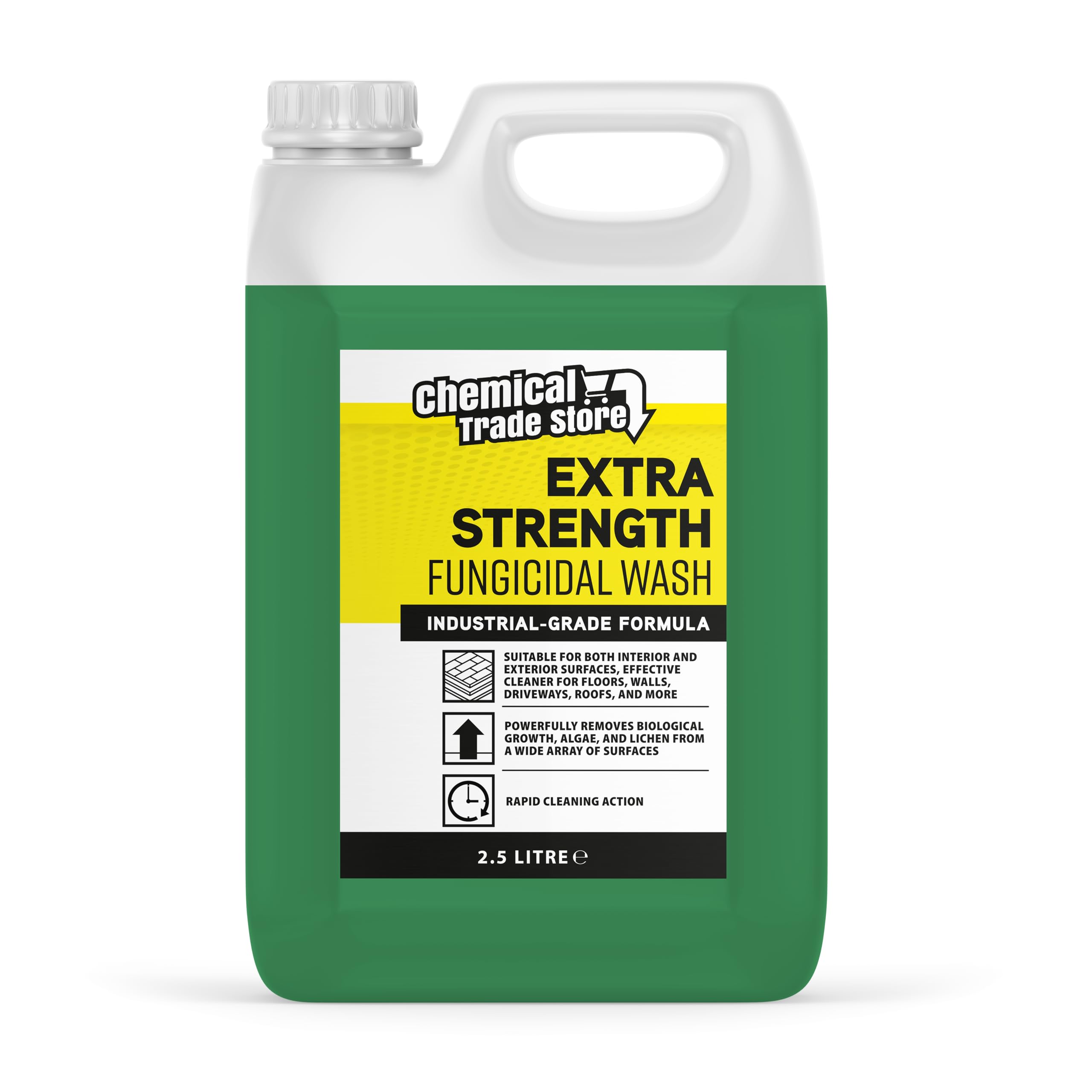 Chemical Trade Store - Fungicidal Wash | Ready for Use Against Fungi, Mould and Algae on Internal and External Walls & Surfaces - 2.5 Litre