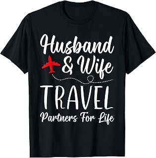 Couple Matching Husband And Wife Travel Partners For Life T-Shirt
