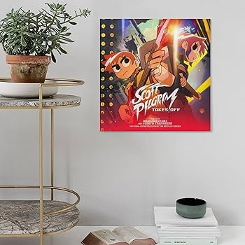 Scott Pilgrim Takes Off Poster Art Wallpaper (2) Gifts Canvas