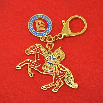 fengshuisale Windhorse Success Red Keychain W4266
