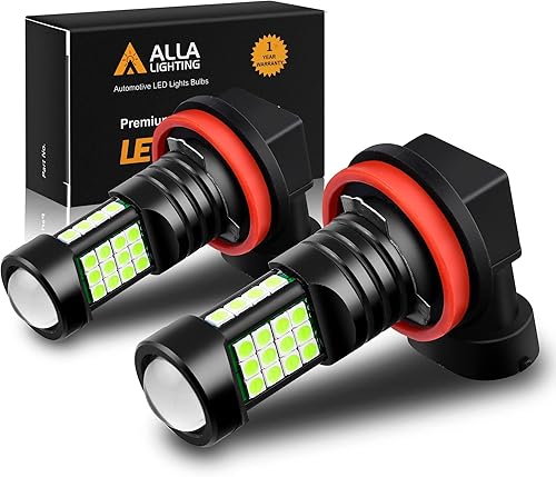 Alla Lighting Bombillas LED H8 H11 8000 K azul hielo de 12 V H11LL H8LL H16 luces antiniebla repuesto DRL para automóviles camiones Xtreme Super