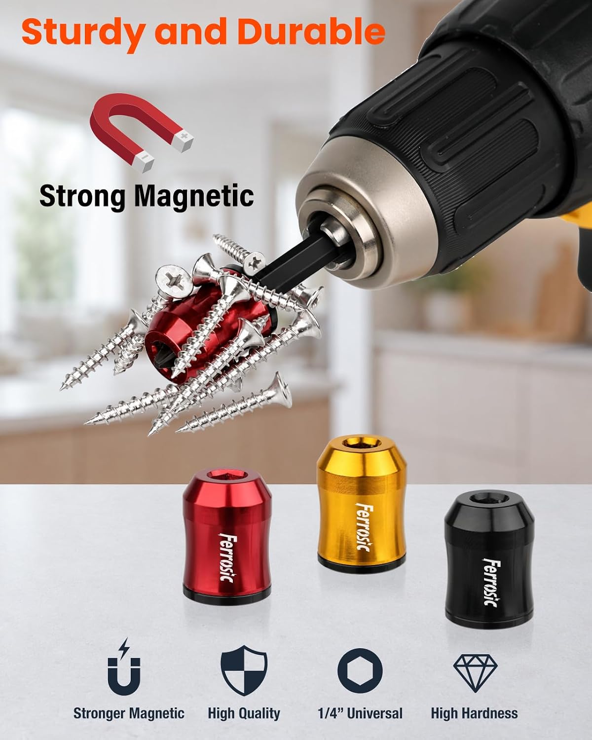 Screwdriver Head Strong Magnetic Ring & 2/4/6 Inch Phillips Bits thumbnail