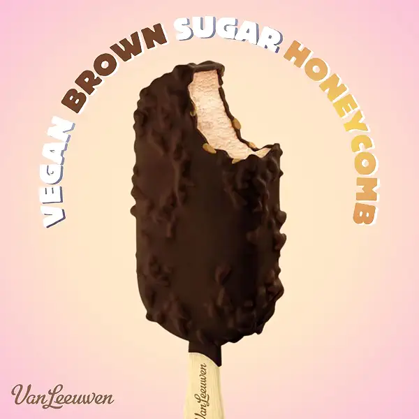 Van Leeuwen Vegan Brown Sugar Honeycomb Non-Dairy Frozen Dessert Bars, 3 Count 9 oz (Frozen) 4