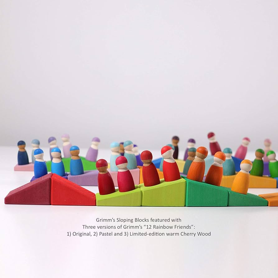 GRIMM'S グリムス スローピングブロック クーゲルン 木のラトル セット