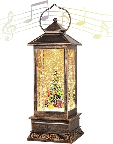 Decoraciones de Navidad, faroles de Navidad, regalos de Navidad, globo de nieve de Navidad, vintage, adecuado para fiestas, bodas, interiores y