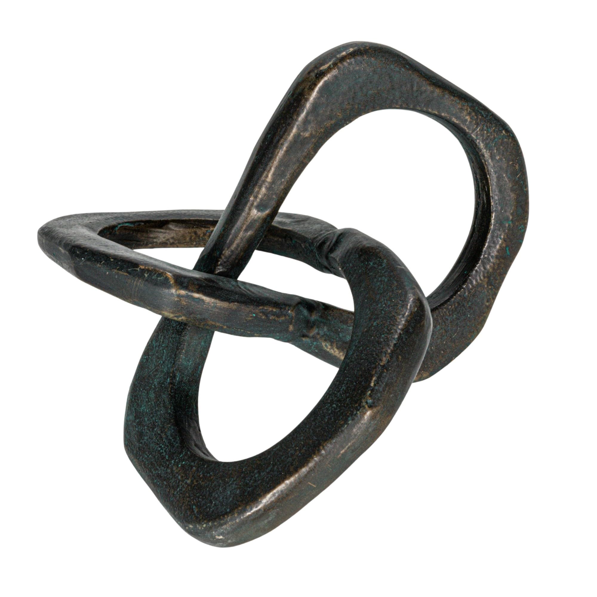 Bloomingville Antique Metal Knot Figurine, Black, Iron